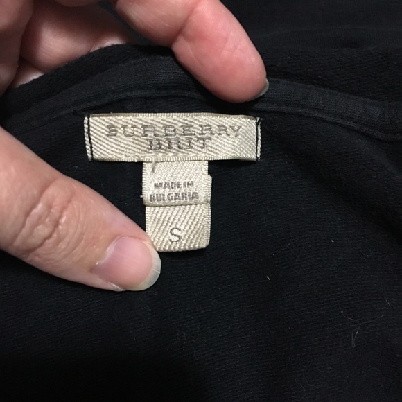 Burberry Brit Black Zip up Nova Check Sweater Hoodie - Picture 8 of 10